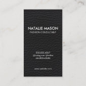 Chic Sepia Watercolor Monogram Gold Trial Floral Visitenkarte (Rückseite)