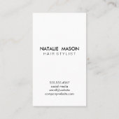 Chic Sepia Watercolor Wood Monogram Visitenkarte (Rückseite)