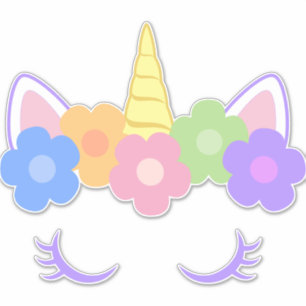 Chic Serene Unicorn Sticker
