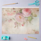 Chic Shabby Chic errötet Englische Rose ephemere Seidenpapier (Basteln)