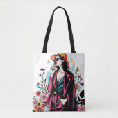 Chic Shades Botanical Art Doppelseitig👑🕶️ Tasche (Vorderseite)