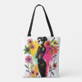 Chic Shades Botanical Art Doppelseitig👑🕶️ Tasche (Rückseite)