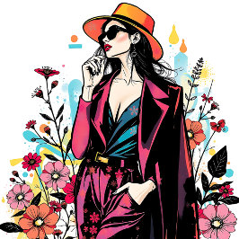 Chic Shades Botanical Art Doppelseitig👑🕶️ Tasche