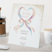 Chic She ist die Bindung der knospenrosa Bow Ratsc Sockelschild (In Situ)