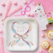 Chic She zähmt das knotenrosa Brautparty Pappteller (Party)