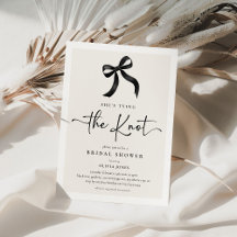 Chic 'She's The Knot Black Bow Brautparty