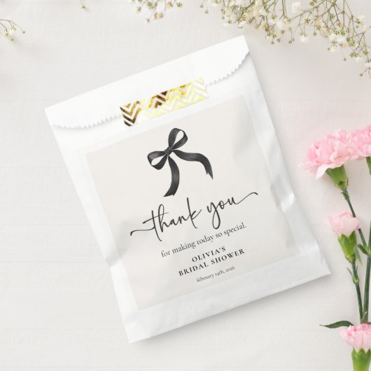 Chic She's The Knot Black Bow Brautparty Geschenktütchen (Versiegelt)