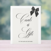 Chic 'She's Tying the Knot Black Bow cards & gifts Acrylschild (Neutral)