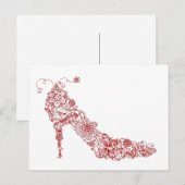 Chic Shoe ~ Postcard Postkarte (Vorne/Hinten)