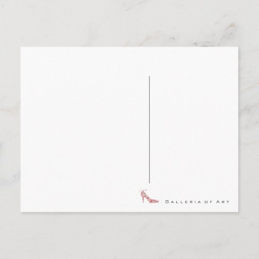 Chic Shoe ~ Postcard Postkarte (Rückseite)