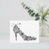 Chic Shoe ~ Postcard Postkarte (Stehend Vorderseite)
