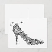 Chic Shoe ~ Postcard Postkarte (Vorne/Hinten)