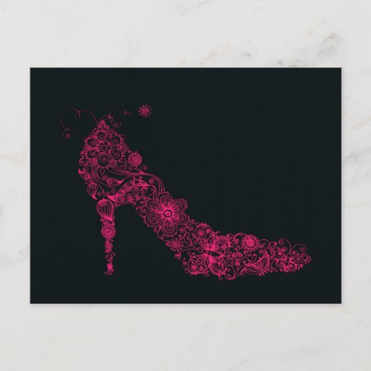 Chic Shoe ~ Postcard Postkarte (Vorderseite)
