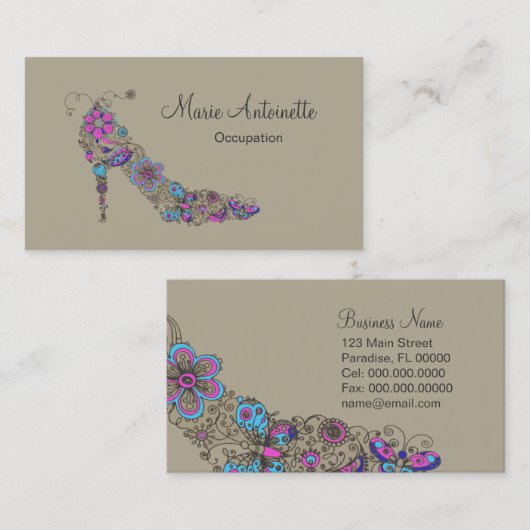 Chic Shoe ~ Visitenkarte (Vorne/Hinten)