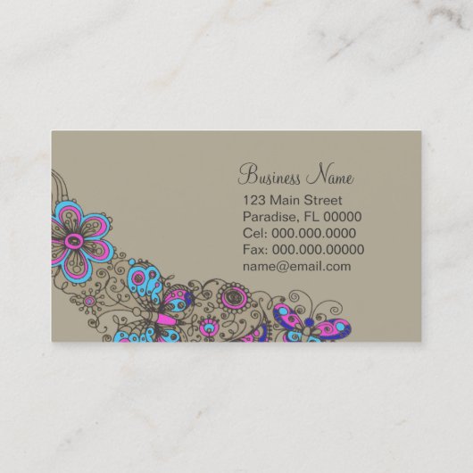 Chic Shoe ~ Visitenkarte (Rückseite)