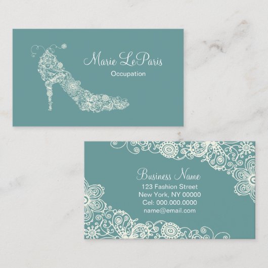 Chic Shoe ~ Visitenkarte (Vorne/Hinten)