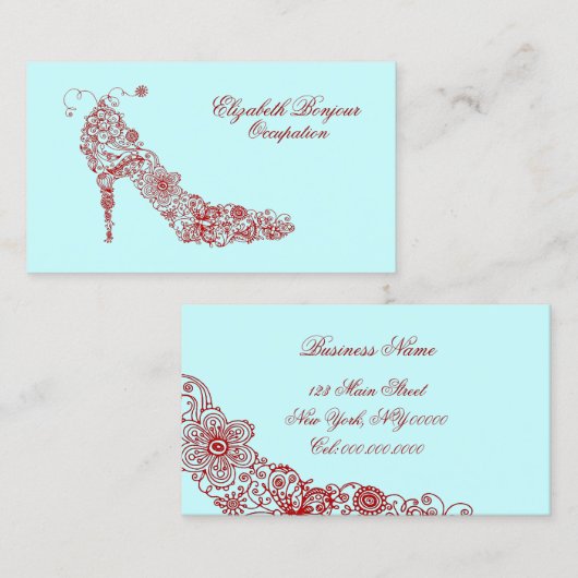 Chic Shoe ~ Visitenkarte (Vorne/Hinten)
