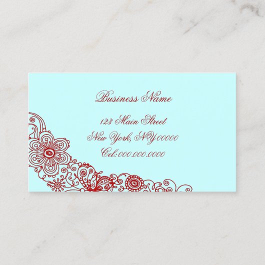 Chic Shoe ~ Visitenkarte (Rückseite)