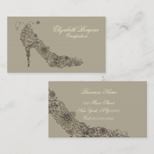 Chic Shoe ~ Visitenkarte (Vorne/Hinten)