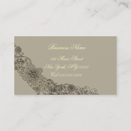 Chic Shoe ~ Visitenkarte (Rückseite)