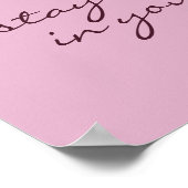 Chic Sibirische Iris Blume Typografie Inspiration Poster (Ecke)