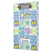 Chic Sicilian azulejo Amalfi Mediterrane Fliesen Klemmbrett (Links)