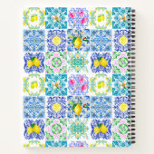 Chic Sicilian azulejo Amalfi Mediterrane Fliesen Notizblock (Rückseite)