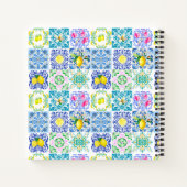 Chic Sicilian azulejo Amalfi Mediterrane Fliesen Notizblock (Rückseite)
