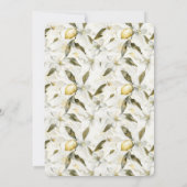 Chic Sicilian Summer Lemons Brautparty Einladung (Rückseite)