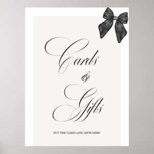 Chic 'Sie heiratet' Schwarze Bogen Mimosa-Bar Poster