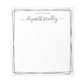 Chic Signature | Aus dem Schreibtisch des Notepad Notizblock (Vorderseite)