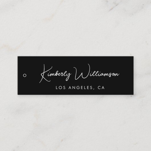 Chic Signature Script Black Hang Tag (Vorderseite)