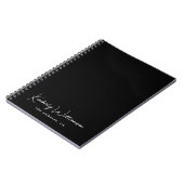 Chic Signature Script Black Notizblock (Linke Seite)