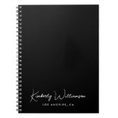 Chic Signature Script Black Notizblock (Vorderseite)