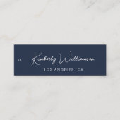 Chic Signature Script Blue Hang Tag (Vorderseite)
