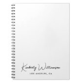 Chic Signature Script Business Notizblock (Vorderseite)