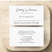 Chic Signature Script Business Terminkarte