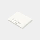 Chic Signature Script Cream Post-it Klebezettel (angewinkelt)
