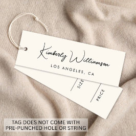 Chic Signature Script Cream Price Hang Tag