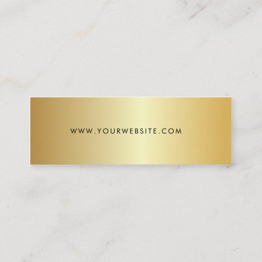 Chic Signature Script Gold Hang Tag (Rückseite)