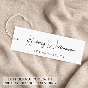 Chic Signature Script Hang Tag