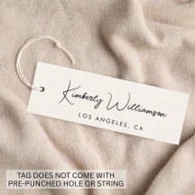 Chic Signature Script Label Hang Tag