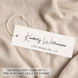 Chic Signature Script Label Hang Tag