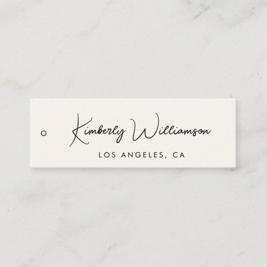 Chic Signature Script Label Hang Tag (Vorderseite)