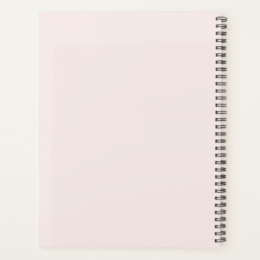 Chic Signature Script Monogram Pink Planer (Rückseite)