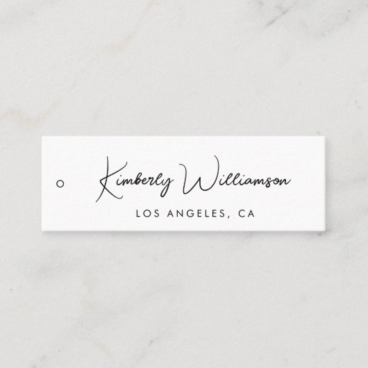 Chic Signature Script Personalized Hang Tag (Vorderseite)