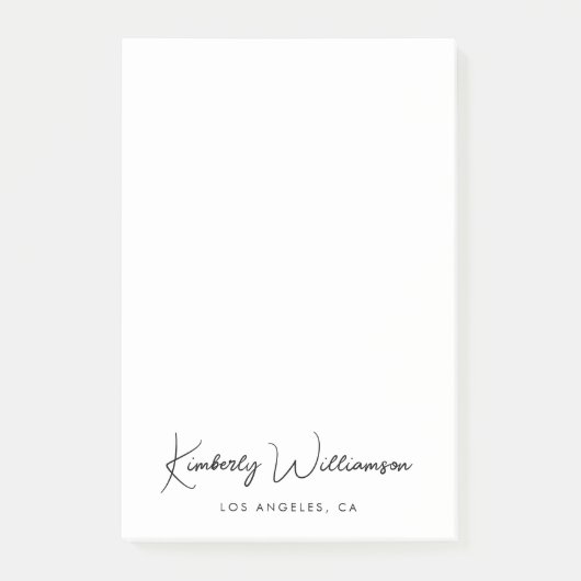 Chic Signature Script Post-it Klebezettel (Vorderseite)