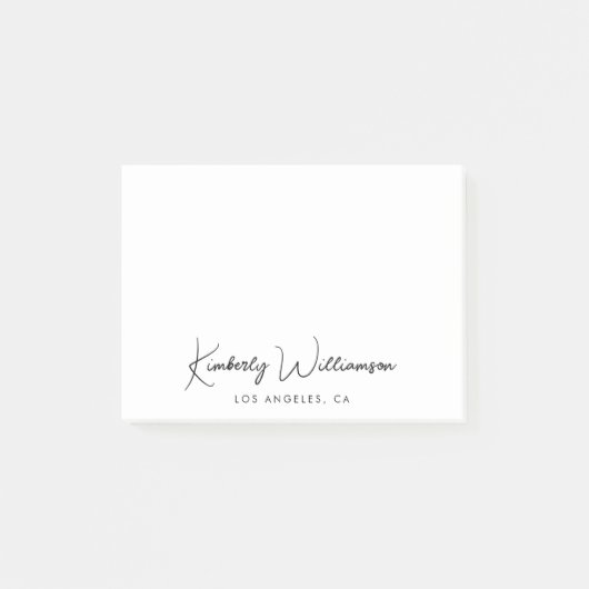 Chic Signature Script Post-it Klebezettel (Vorderseite)
