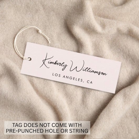 Chic Signature Script Rosa Hang Tag