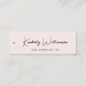 Chic Signature Script Rosa Hang Tag (Vorderseite)
